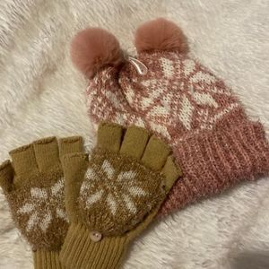 hat and gloves
